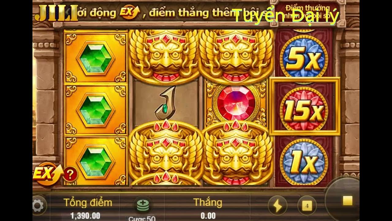 Giao diện slot game Bảo Thạch Kala
