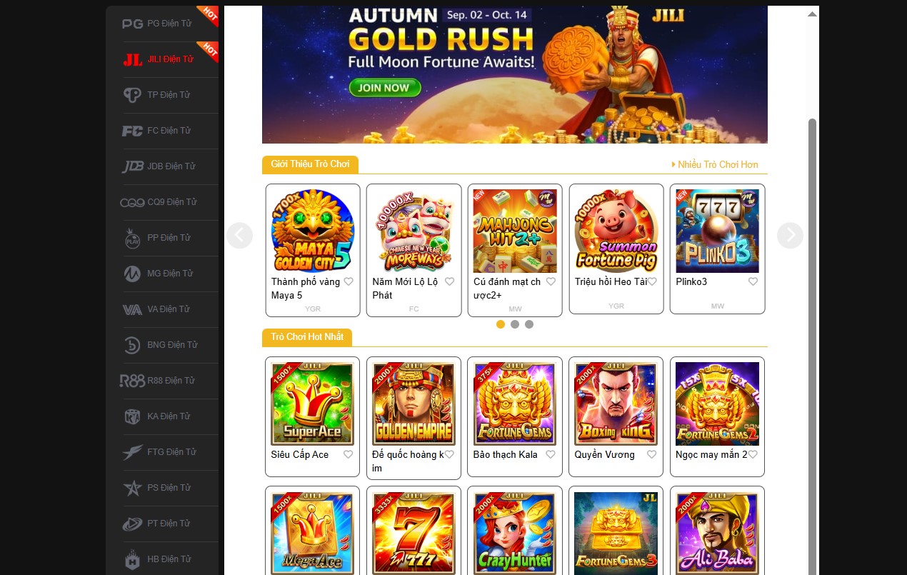 Sảnh game Nổ Hũ Jili cho phép chơi mọi lúc, mọi nơi mà không lo gián đoạn
